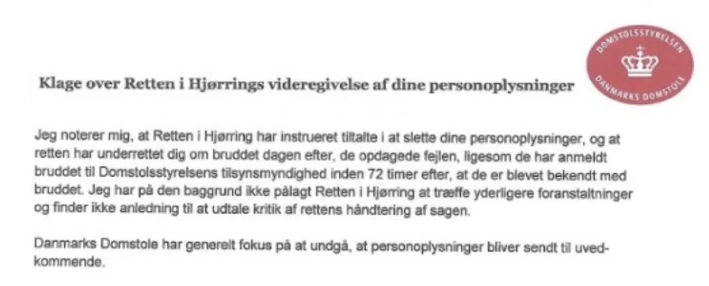 En bid af Domstolsstyrelsens vurdering.