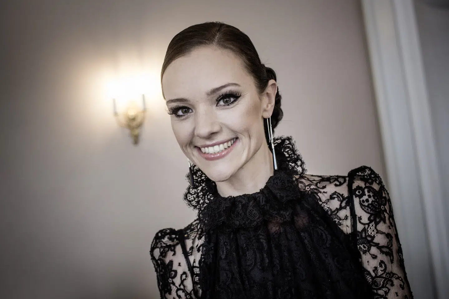 Lise Rønne var sammen med Nikolaj Koppel og Pilou Asbæk vært ved Eurovision Song Contest i maj 2014, da showet blev afholdt i København. (arkivfoto) Thomas Lekfeldt/Ritzau Scanpix
