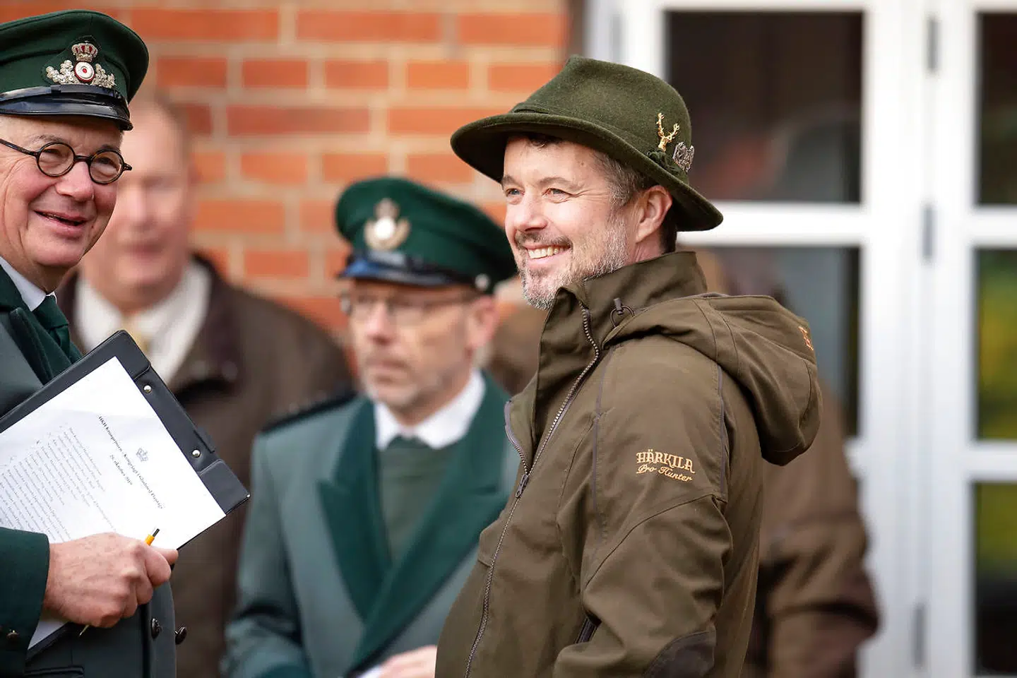 Kronprins Frederik var mandag vært ved en kongejagt i Gludsted Plantage.