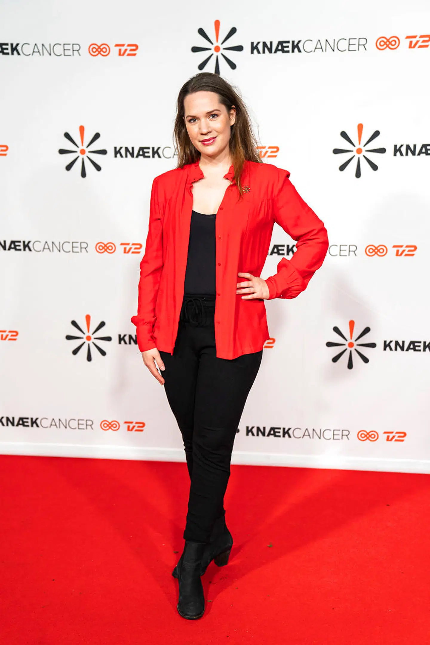 sendxnet. Amalie Dollerup ankommer til TV 2's store indsamlingsprogram 'Knæk Cancer Live', lørdag aften den 26. oktober 2019.
