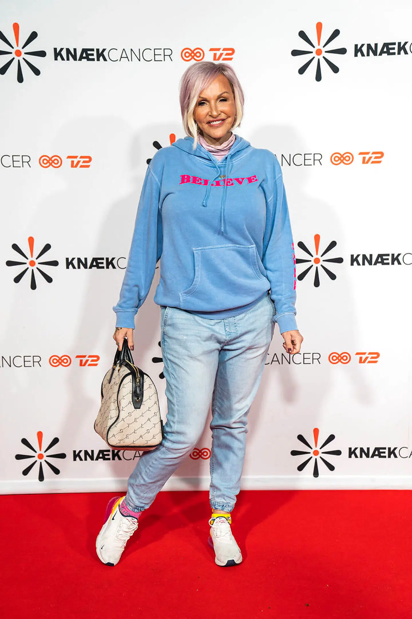 sendxnet Linse Kessler ankommer til TV 2s store indsamlingsprogram 'Knæk Cancer Live', lørdag aften den 26. oktober 2019.. (Foto: Martin Sylvest/Ritzau Scanpix)