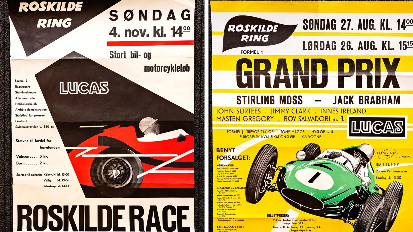 Her ses et par af de plakater, som Thorkild Thyrring har solgt til Jens Ove Hansen.