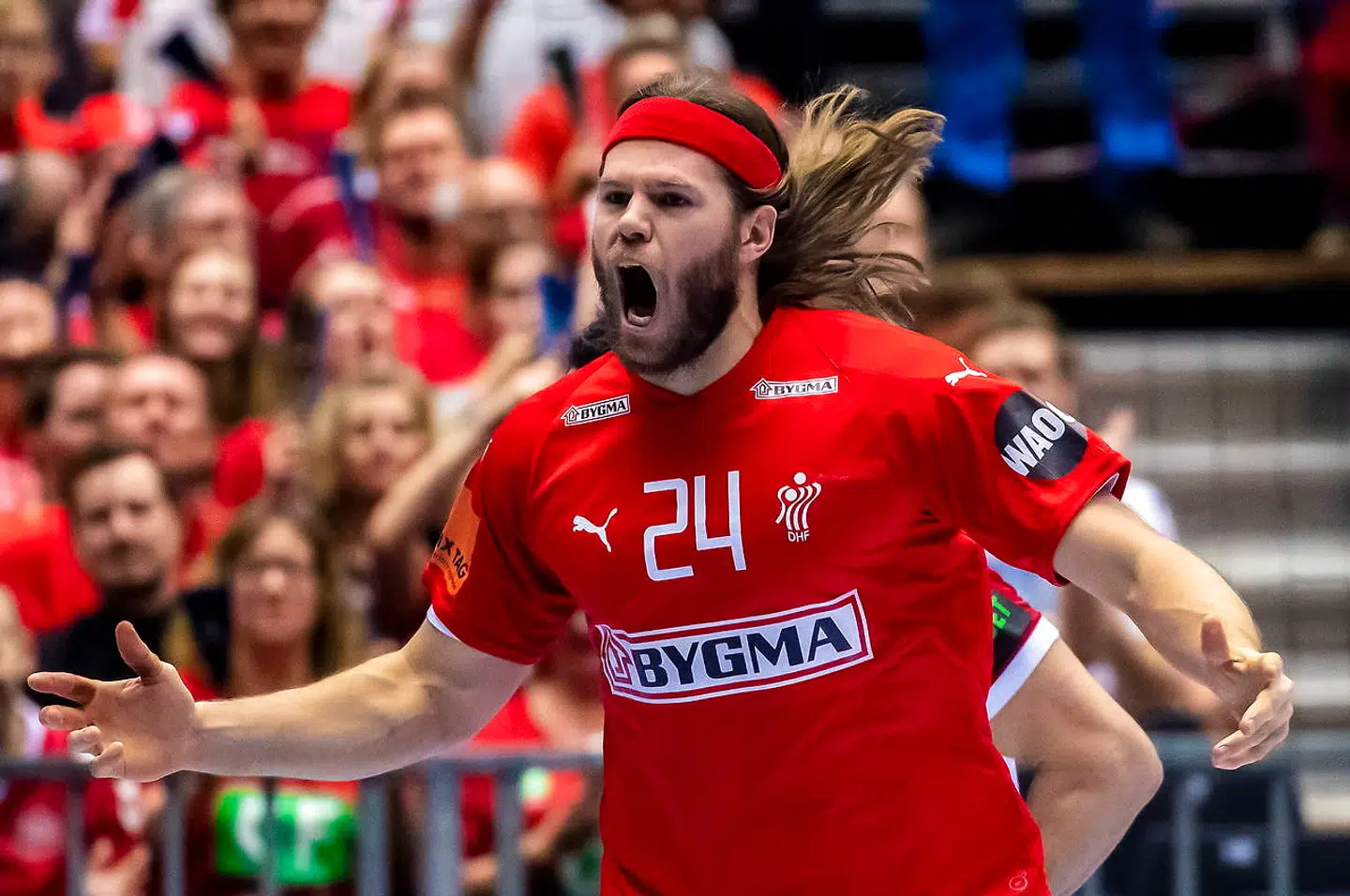 Mikkel Hansen i aktion ved håndbold-VM tidligere i år.