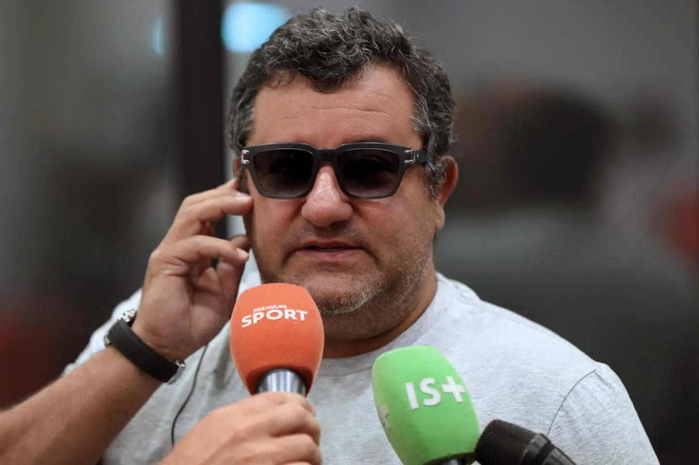 Mino Raiola er en af de agenter, der i et brev truer formændene i flere fodboldforbund. (Arkivfoto) Valery Hache/Ritzau Scanpix