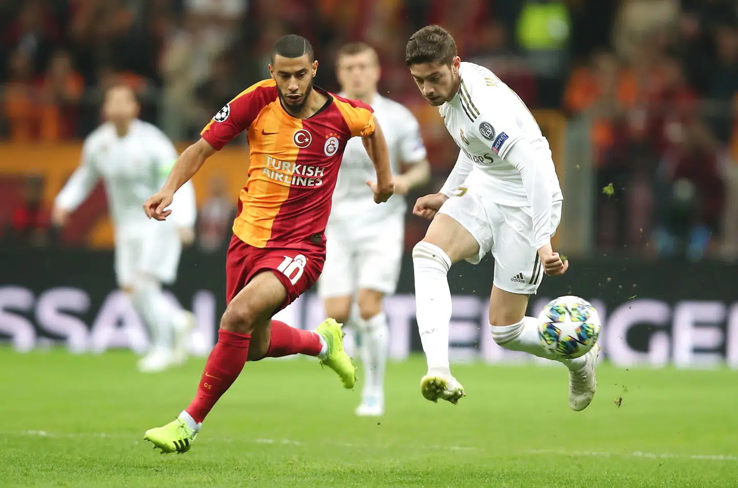 Younes Belhanda i kamp mod Real Madrid.