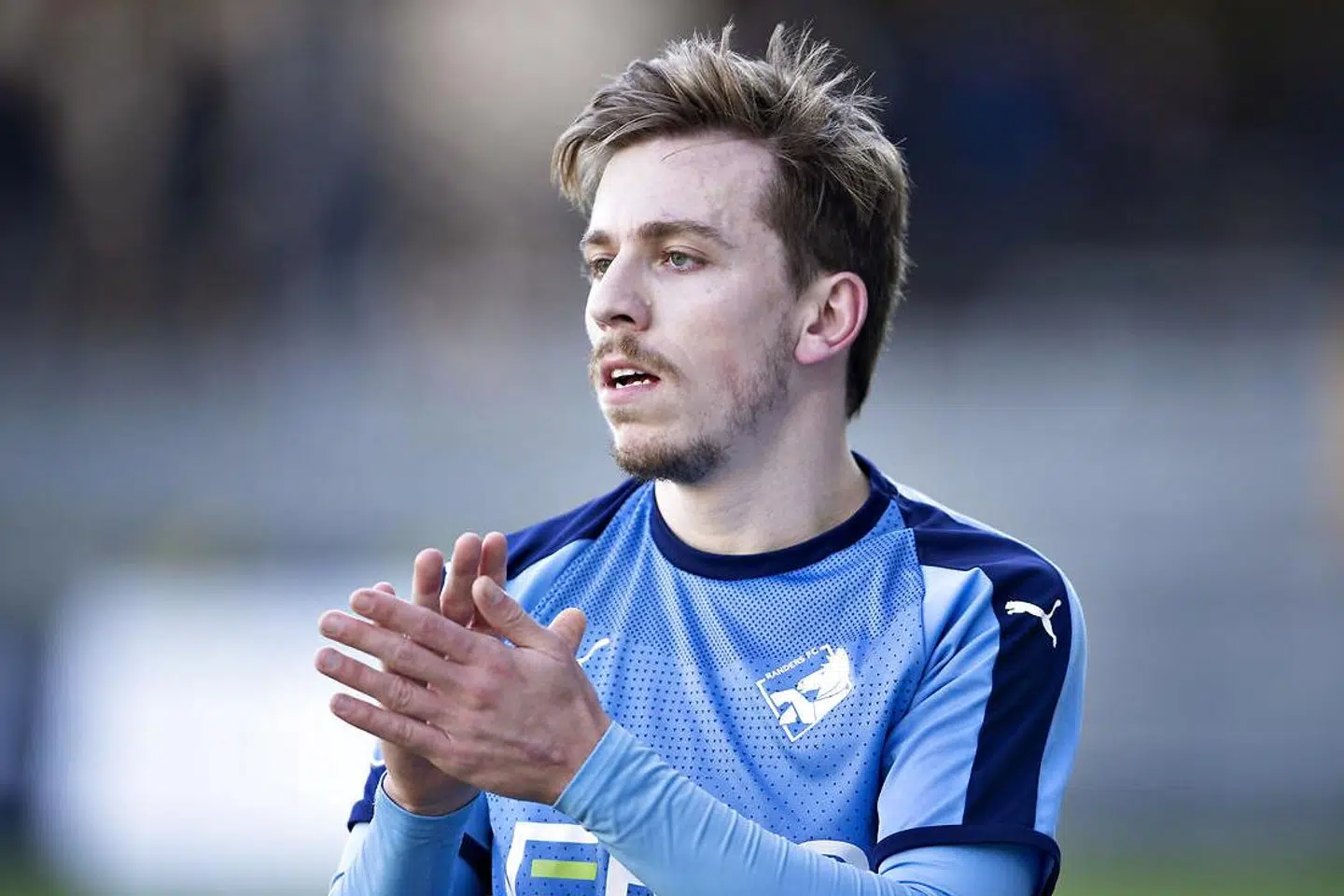 Randers FC's Saba Lobjanidze i superligakampen mellem Randers FC og AC Horsens på Cepheus Park i Randers, 10. marts 2019.