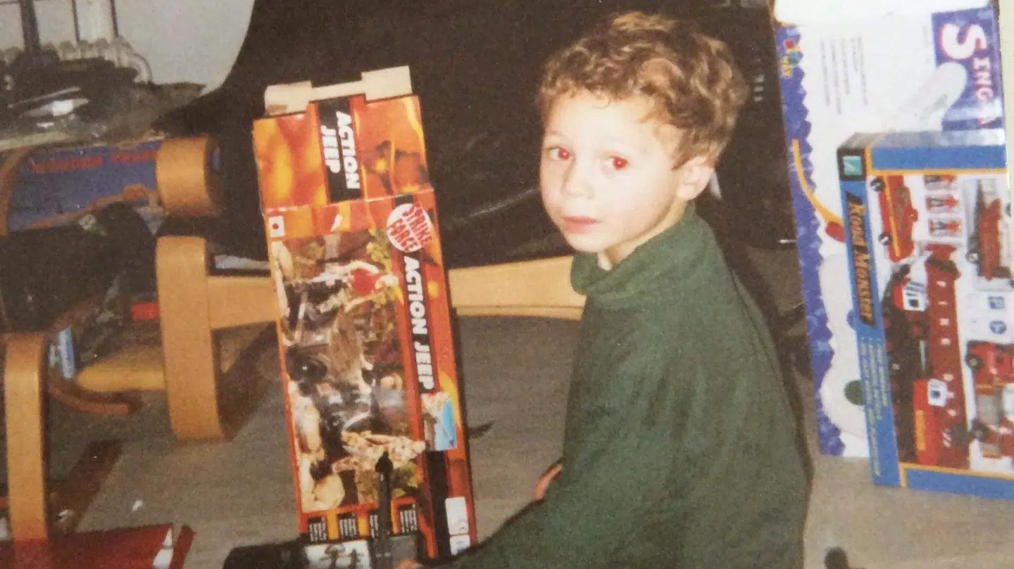 Thomas som barn. Foto: Privat.