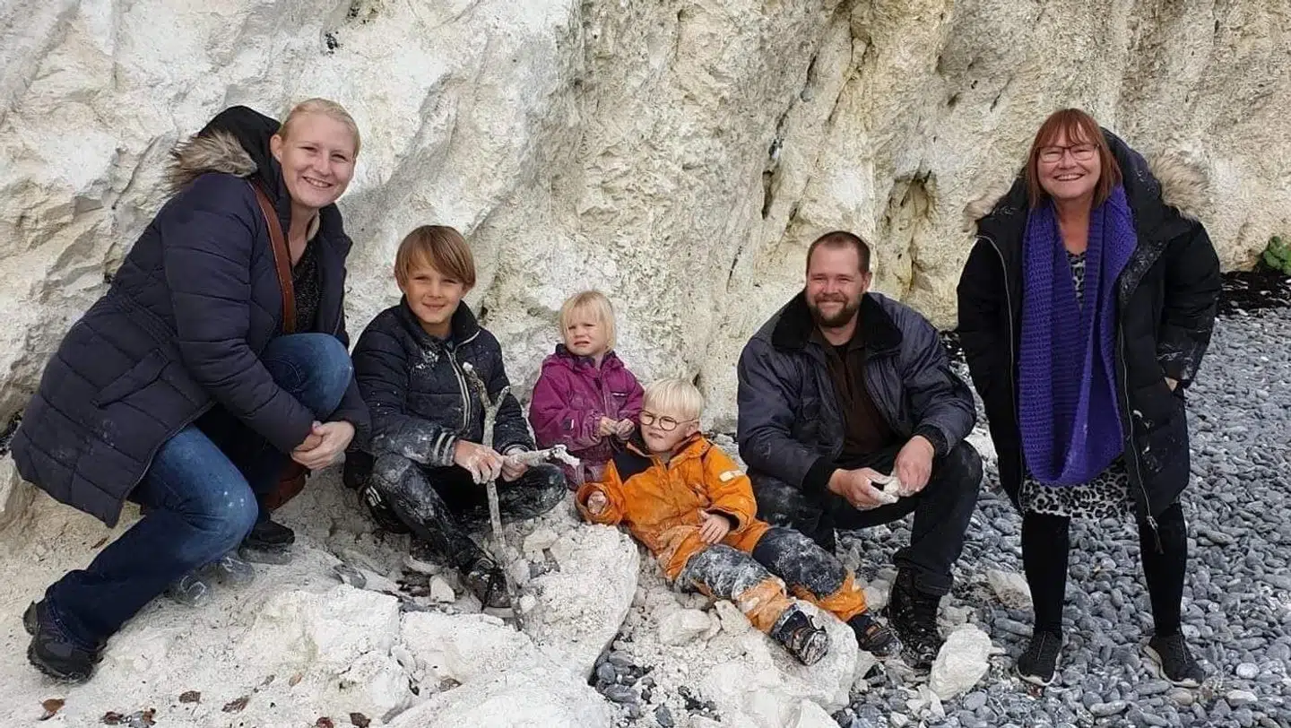 Her ses Henriette, William, Ida Marie, Oliver, Tommy og Marianne.