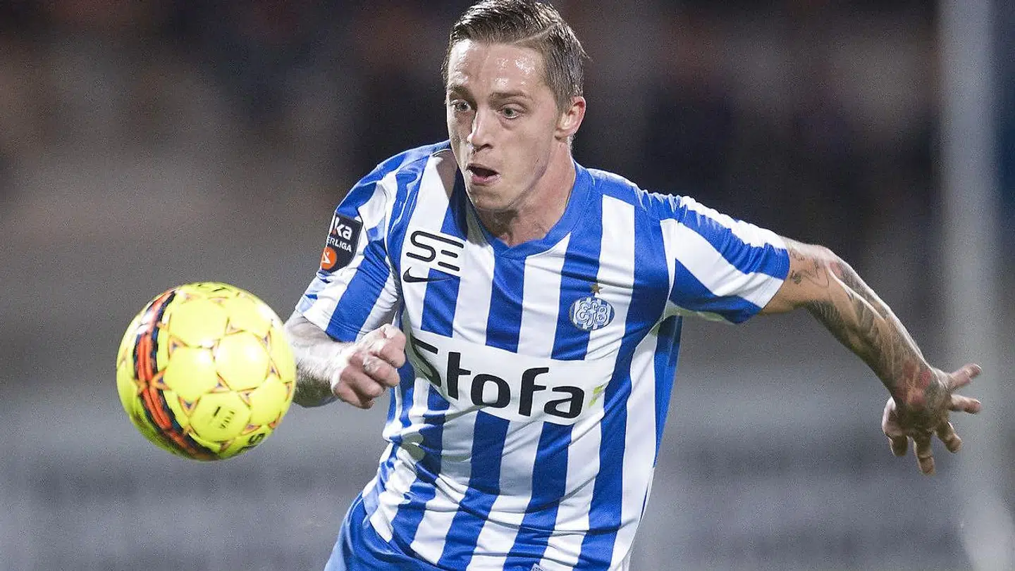 Nicki Bille da han spillede i Superligaen for Esbjerg.