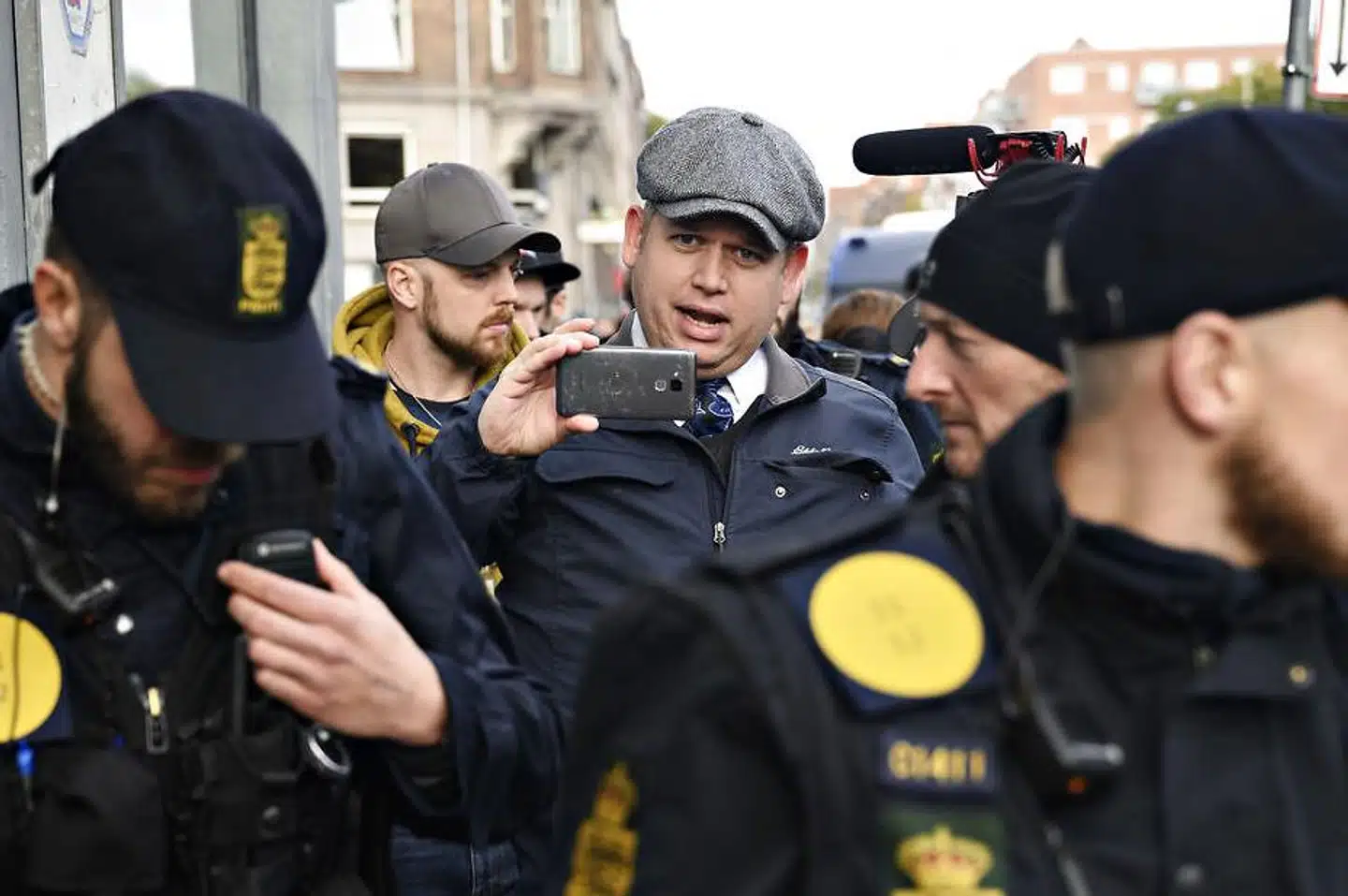 Rasmus Paludan demonstration på Nørrebro i København, tirsdag den 8. oktober 2019. (Foto: Philip Davali/Ritzau Scanpix)