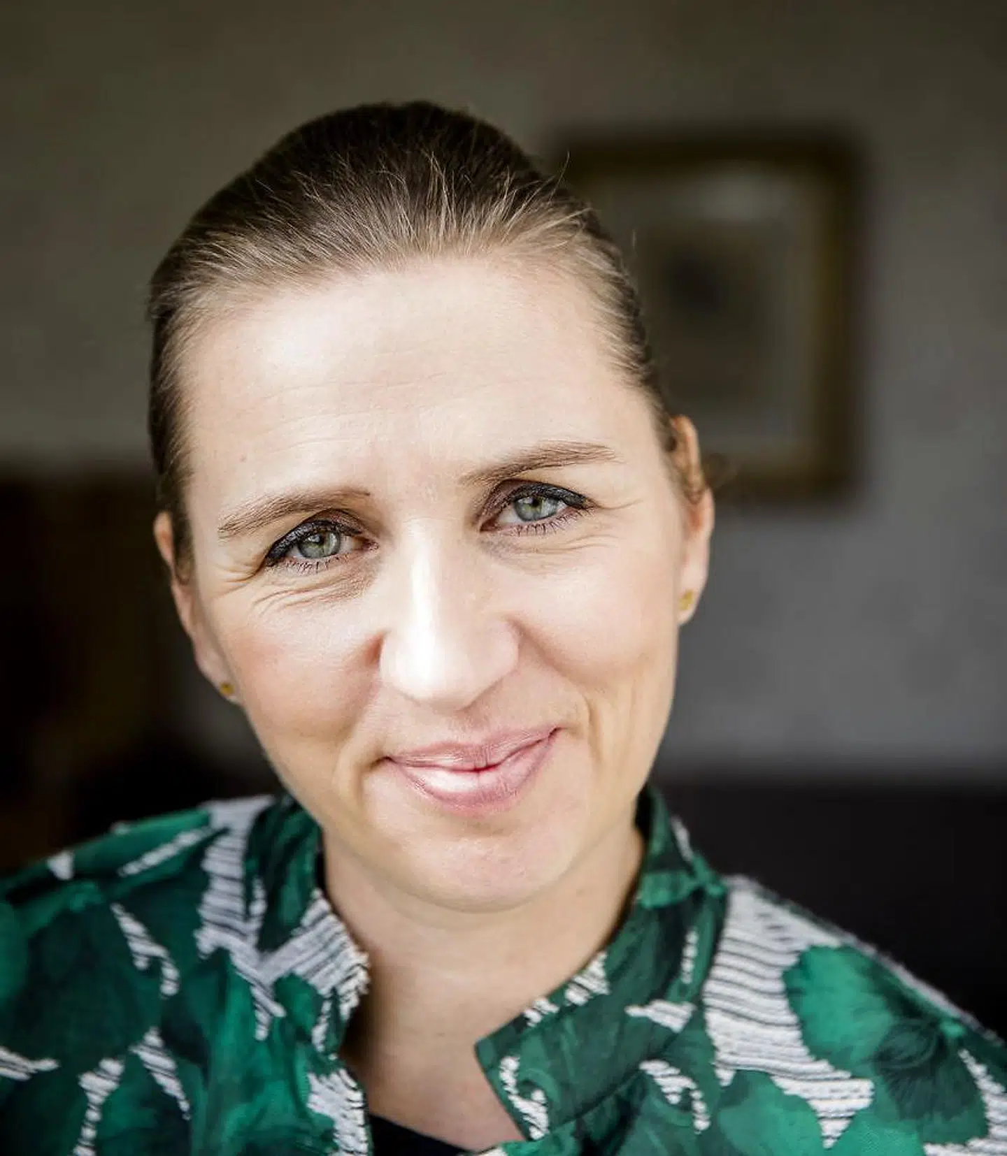 Statsminister Mette Frederiksen fotograferet på Marienborg.