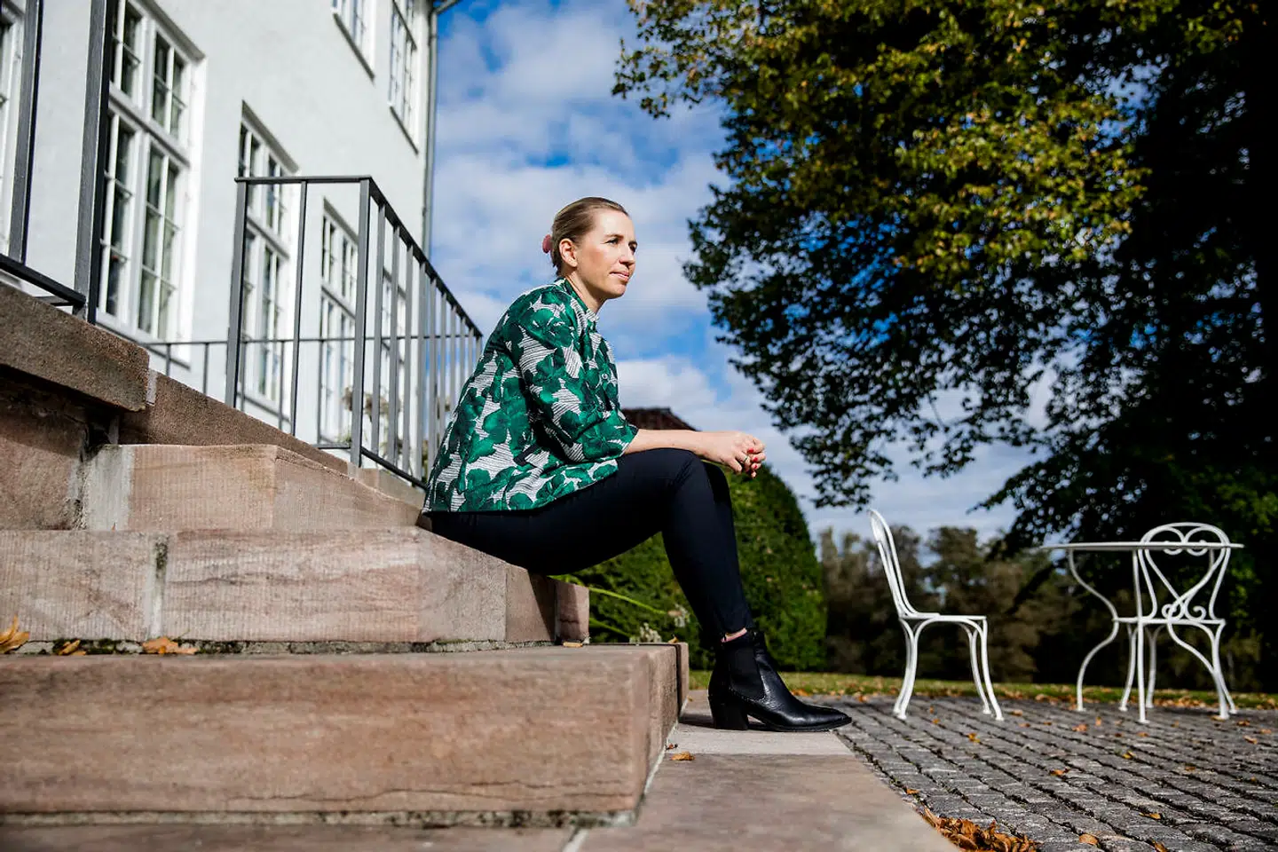 Statsminister Mette Frederiksen fotograferet på Marienborg.