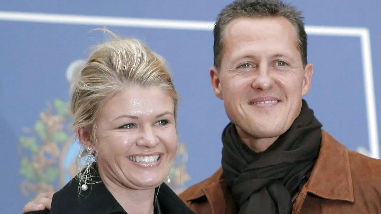 Michael Schumacher og konen Corinna.
