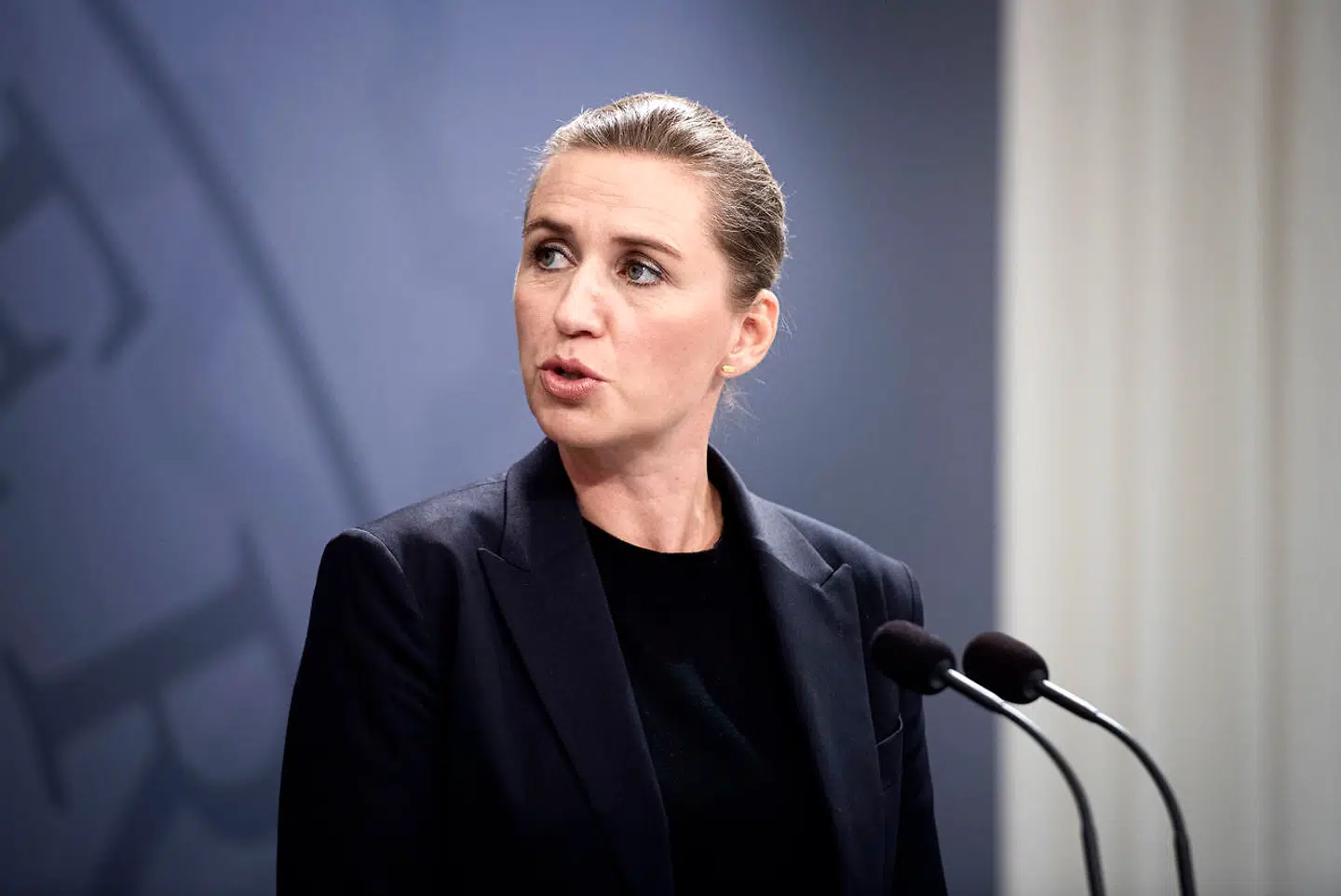 (ARKIV) Statsminister Mette Frederiksen holder pressemøde sammen med Irlands premierminister Leo Varadkar i Spejlsalen i Statsministeriet, fredag den 4. oktober 2019. Men støttepartier som Radikale og Enhedslisten advarer sammen med eksperter om at slække på borgernes retssikkerhed uden sikkerhed for positive effekter. Det skriver Ritzau, onsdag den 9. oktober 2019. (Foto: Ida Guldbaek Arentsen/Ritzau Scanpix)