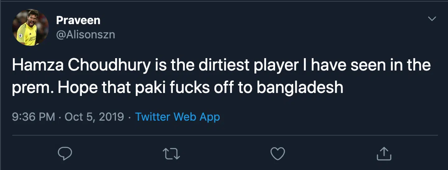 Choudhury stammer fra Grenada og Bangladesh, hvilket nogle valgte at angribe på Twitter.