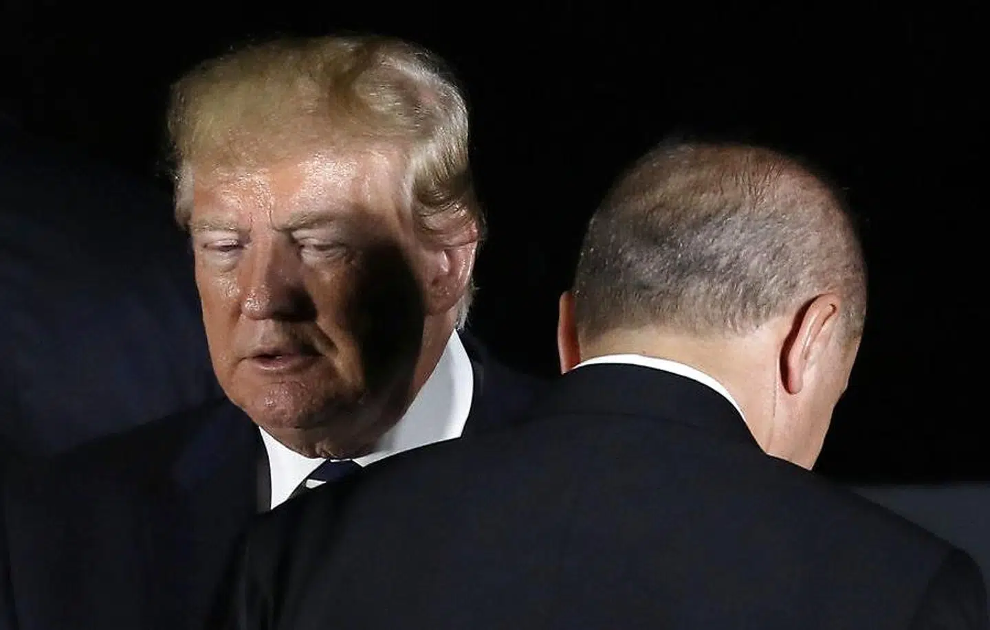 Donald Trump og tyrkiests præsident Recep Tayyip Erdogan ses her under et møde i sommeren 2019.