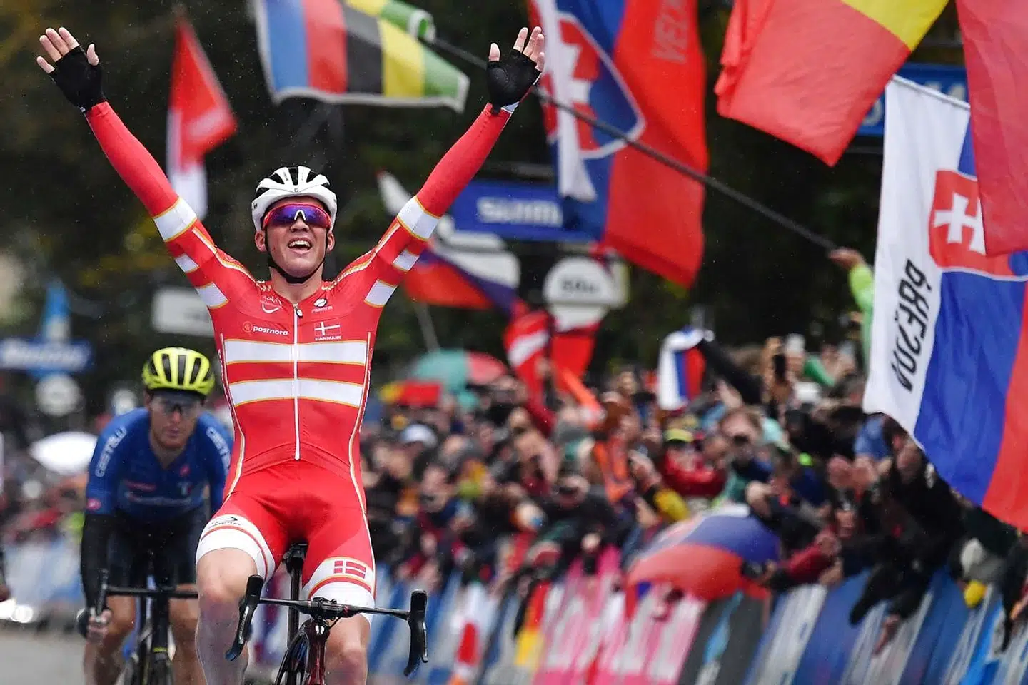 Mads Pedersen skrev dansk cykelhistorie, da han vandt VM i Harrogate.