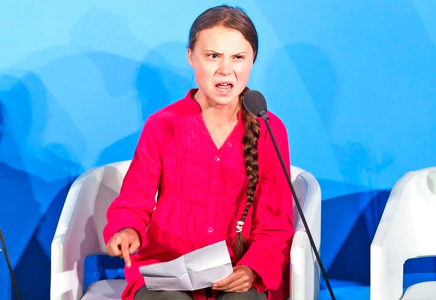 epa07894673 YEARENDER 2019 SEPTEMBER Greta Thunberg, the 16-years-old climate activist from Sweden, addresses world leaders at the start of the 2019 Climate Action Summit which is held in advance of the General Debate of the General Assembly of the United Nations at the UN Headquarters in New York, New York, USA, 23 September 2019. World Leaders have been invited to speak at the event, which was organized by the UN Secretary-General Antonio Guterres, for the purpose of proposing plans for addressing global climate change. EPA/Justin Lane