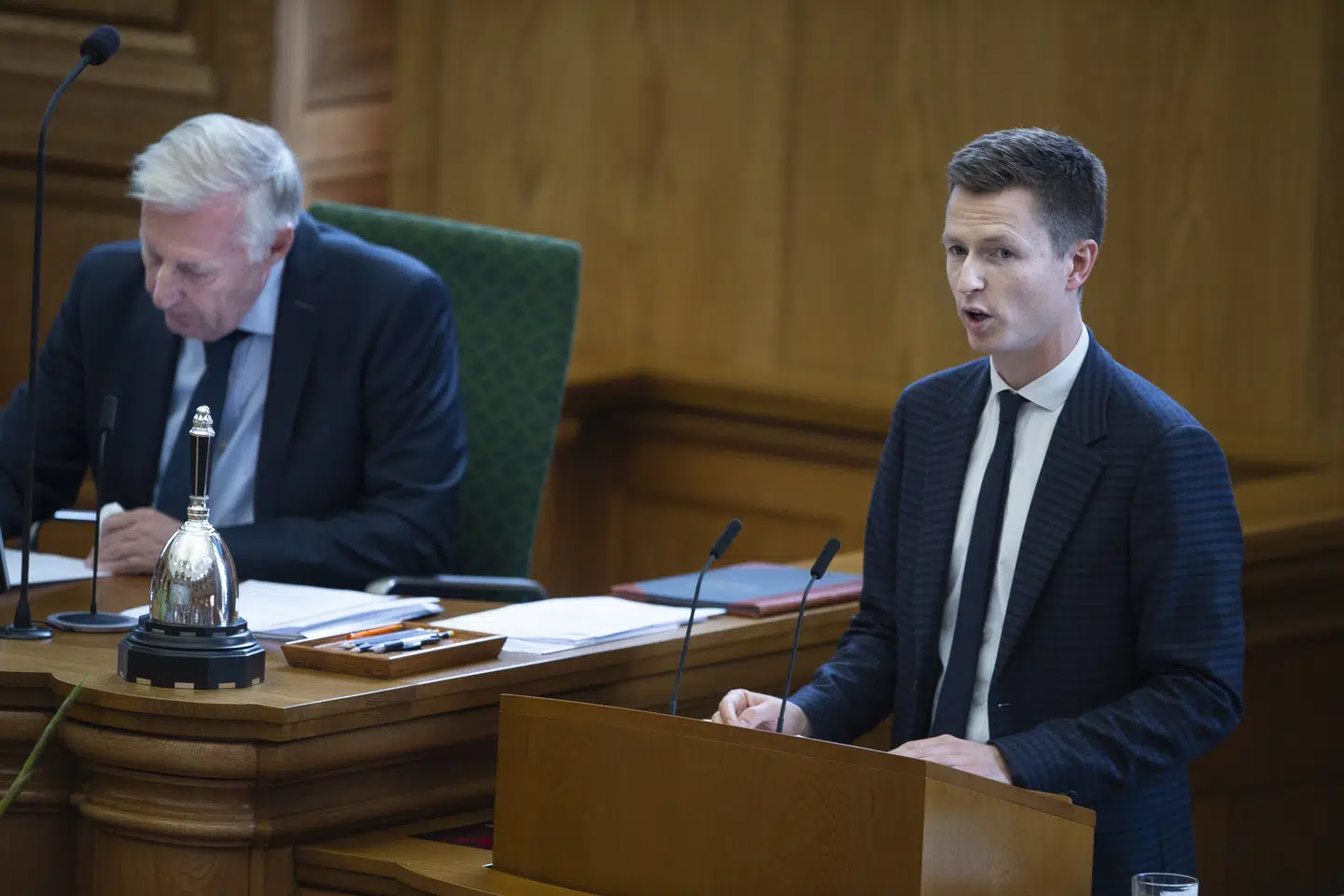 Jesper Petersen er politisk ordfører i Socialdemokratiet og var den første på talerstolen til Folketingets åbningsdebat. Liselotte Sabroe/Ritzau Scanpix