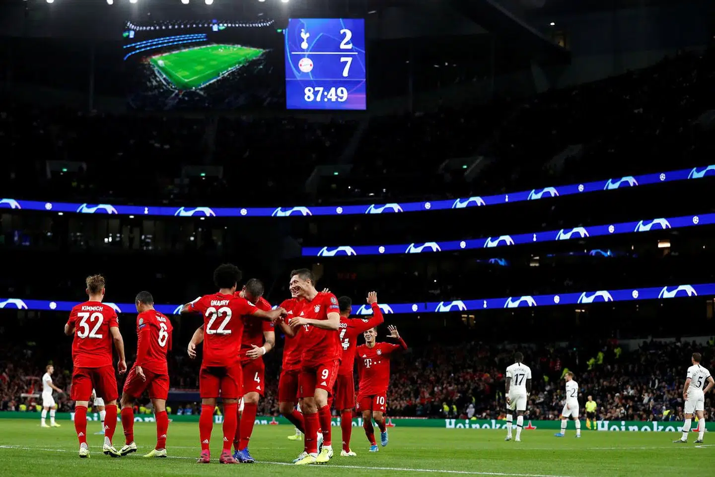 Bayern München smadrede Tottenham tirsdag aften.