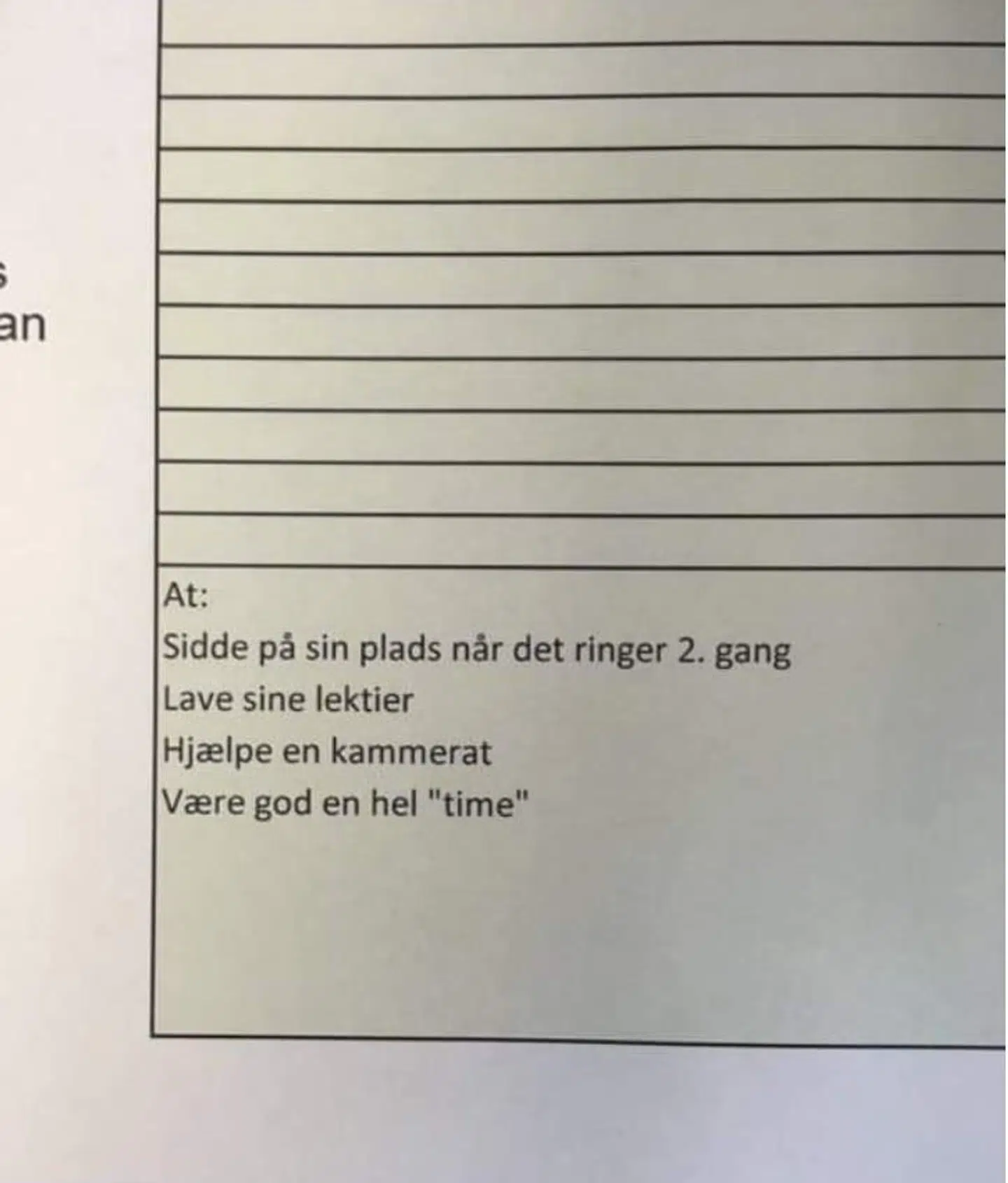 Her er det, som eleverne fik pluspoint for