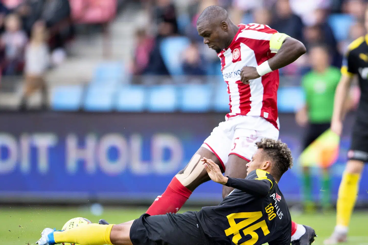 Jores Okore og AaB tabte søndag 0-3 til Randers. Henning Bagger/Ritzau Scanpix
