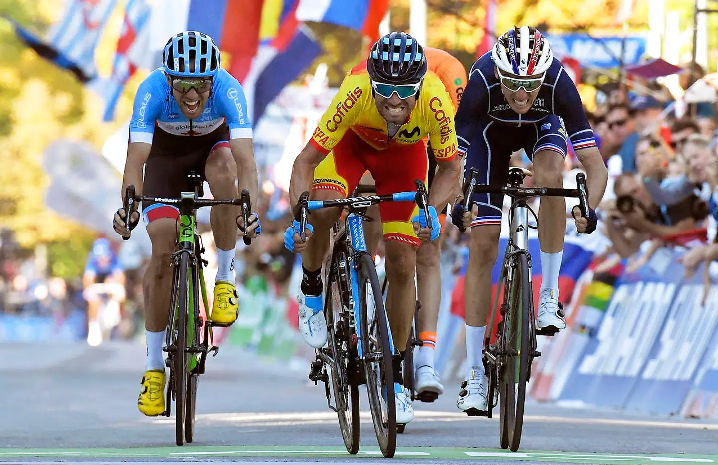 Spanske Alejandro Valverde er den regerende verdensmester.