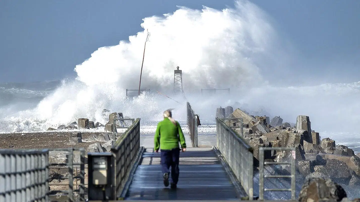 Stormen 'Knud' ramte Danmark med vindstød af orkanstyrke i 2018.