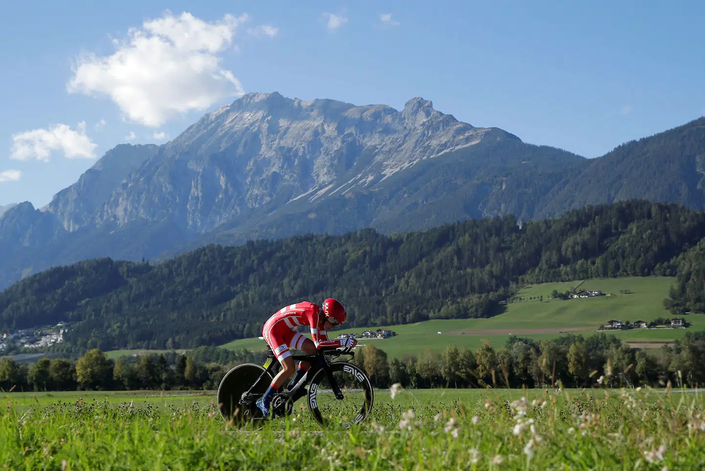 Cecilie Uttrup Ludwig blev nummer 18 ved kvindernes enkeltstart ved VM i Innsbruck i 2018.