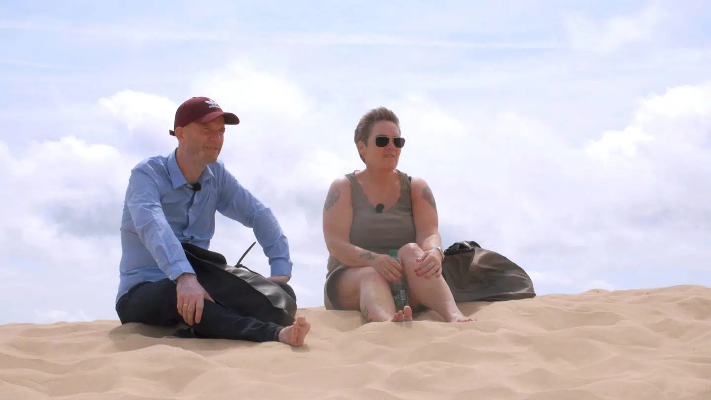 Luna Elmkjær og Anders Pilemand på deres stærkt debatterede bryllupsrejse.