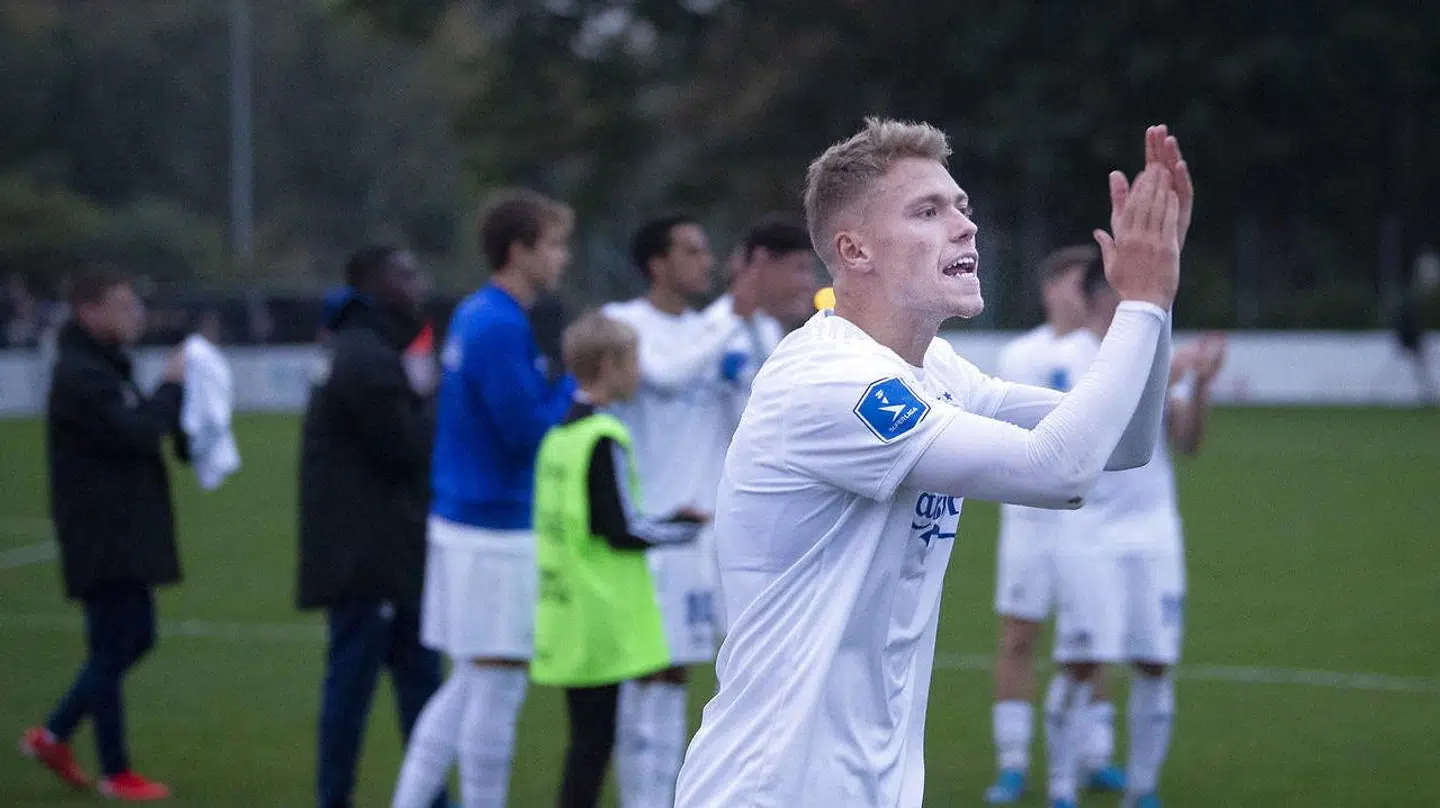 FCKs Viktor Fischer efter kampen mellem Hillerød Fodbold- FC København i Sydbank Pokalen på Hillerød Stadion, onsdag den 25. september 2019.. (Foto: Liselotte Sabroe/Ritzau Scanpix)