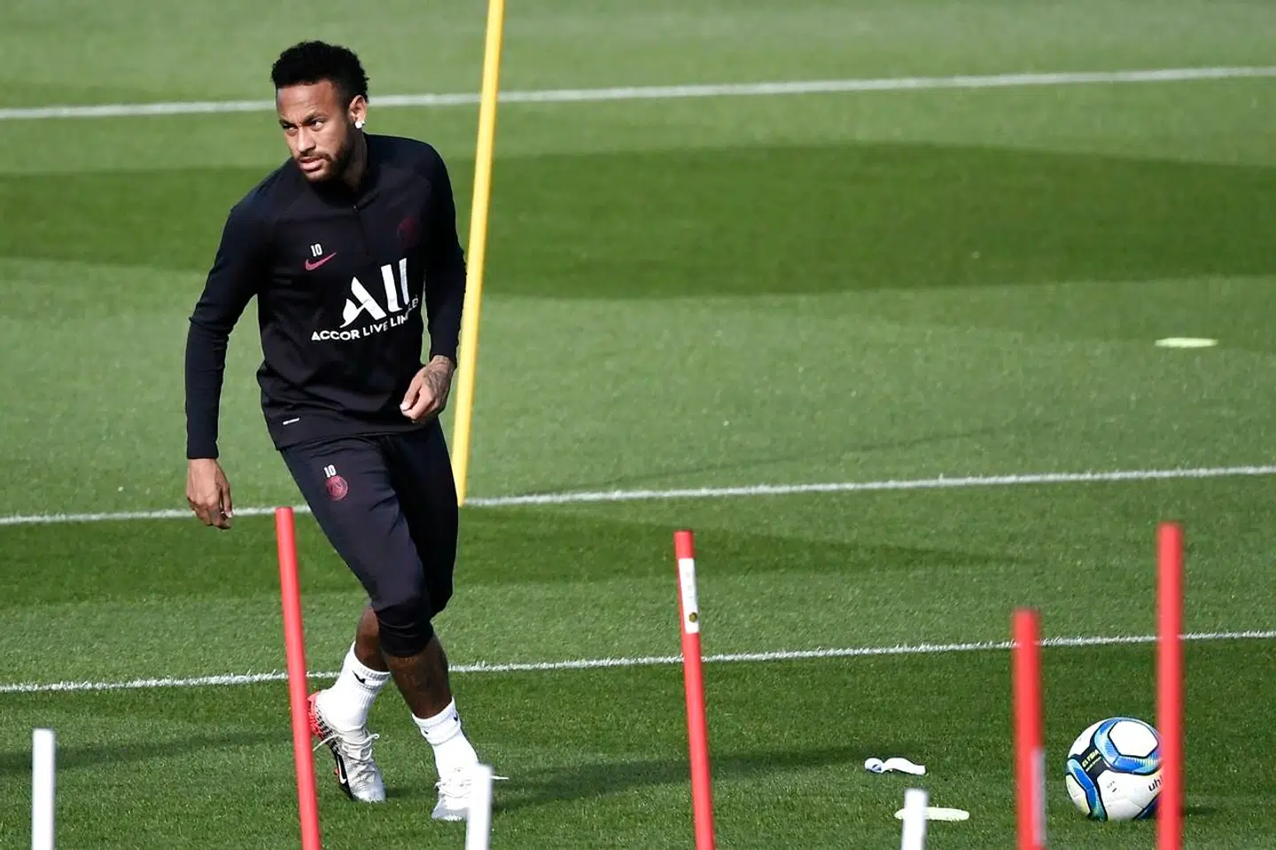 Neymar til PSG-træning den 24. september 2019.