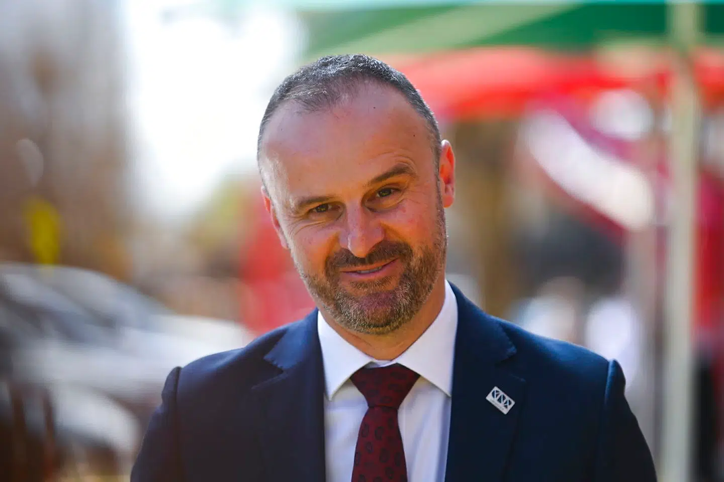 Førsteminister i Australian Capital Territory, Andrew Barr, taler ved en pressekonference den 25. september 2019 – dagen, hvor cannabis blev gjort lovlig i ACT.