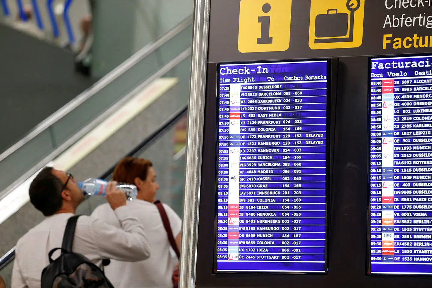 Mange fly til og fra den populære ferieø Mallorca er aflyst som konsekvens af rejsegiganten Thomas Cooks konkurs. (Foto: Enrique Calvo/Reuters)