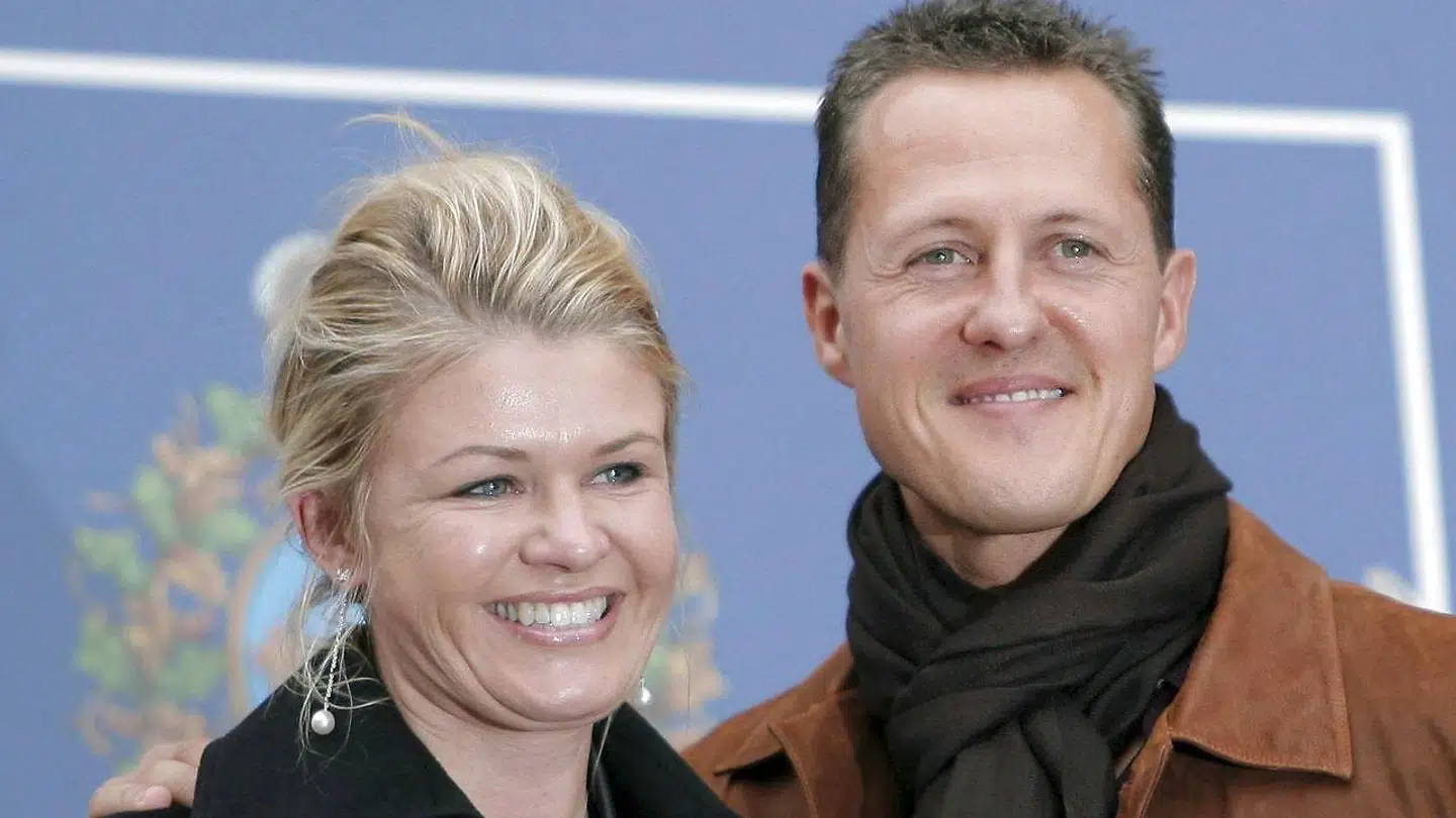Michael Schumacher og konen Corinna.