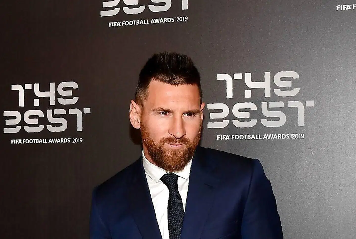Lionel Messi ved mandagens prisuddeling i Milano.