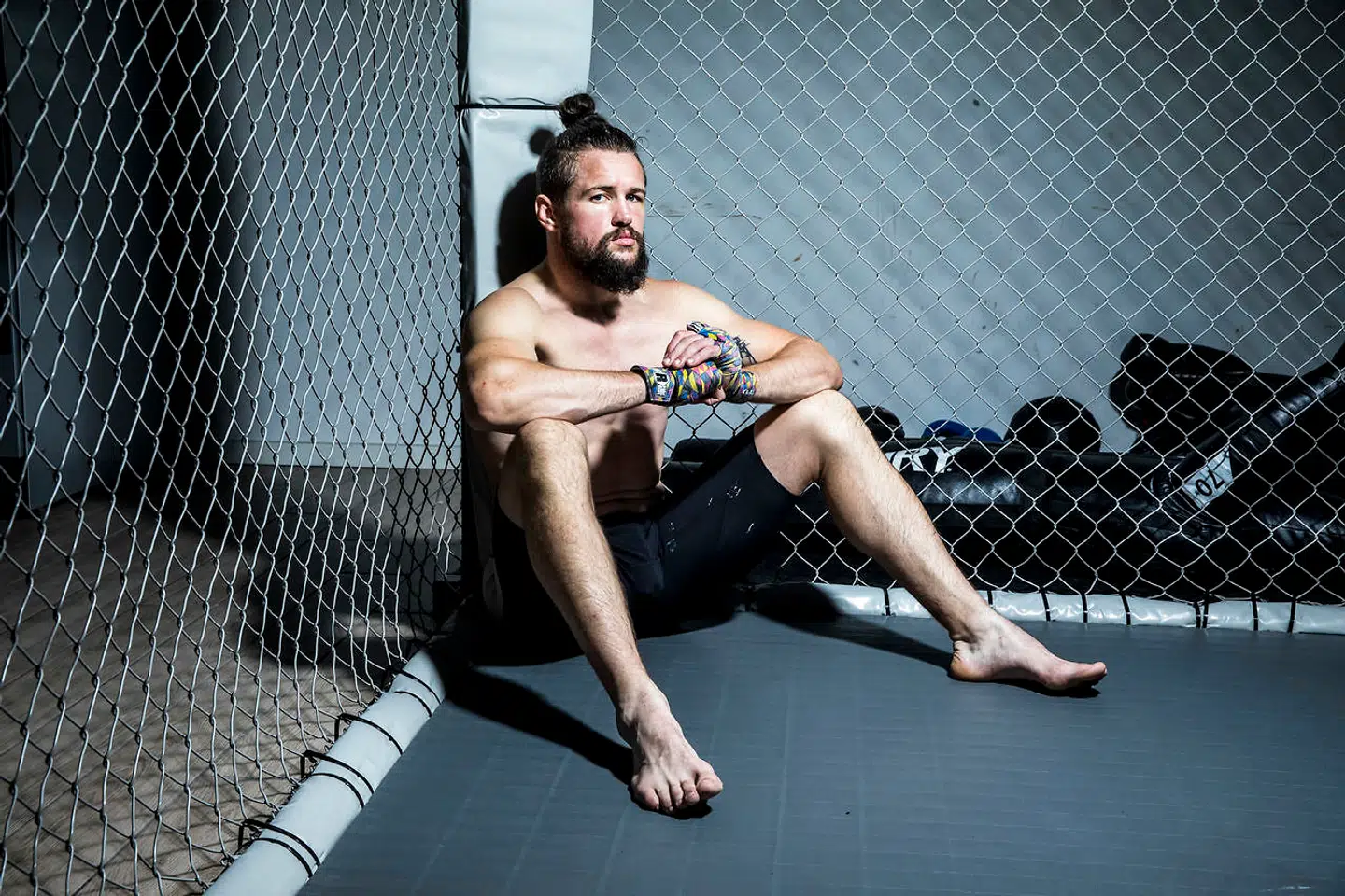 Nicolas Dalby fotograferet en uge inden sin UFC MMA-kamp i Royal Arena.