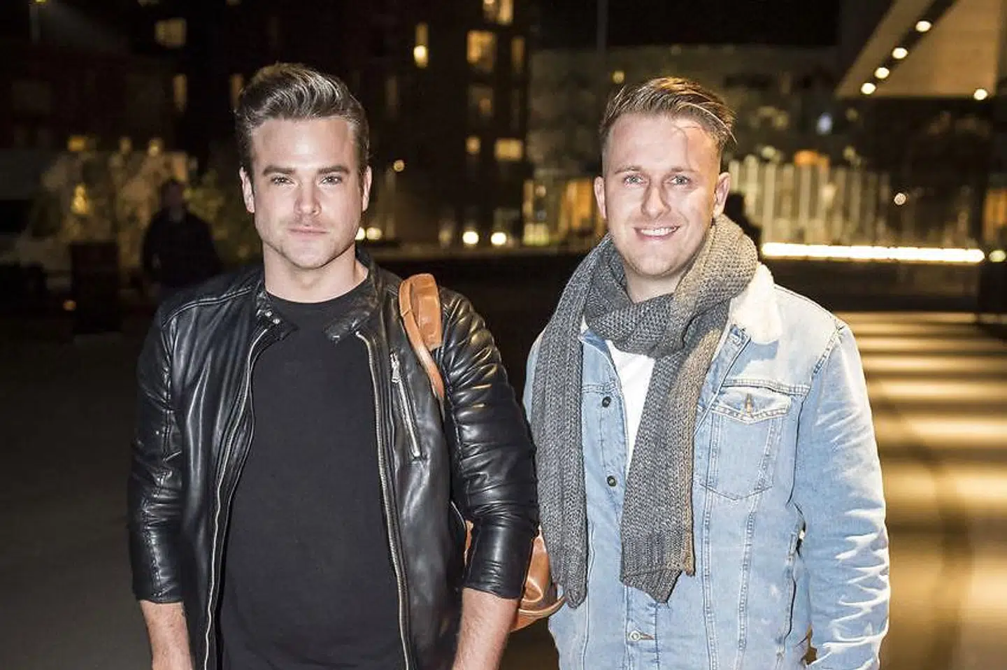 Silas Holst med kæresten Nicolai Schwartz, som i dag er hans børns 'onkel'.