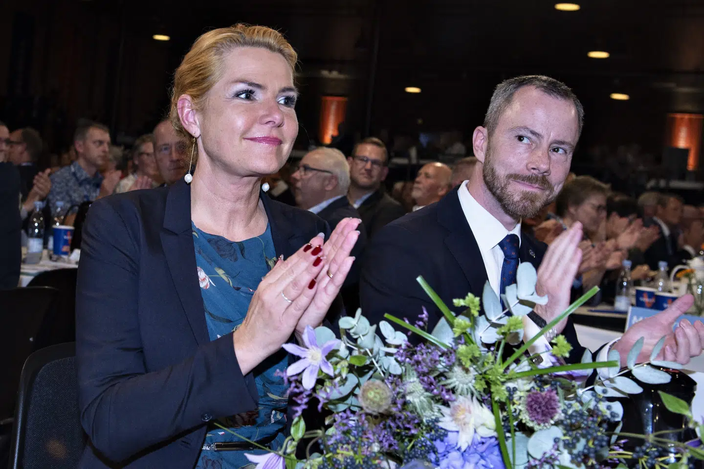 Inger Støjberg blev valgt til ny næstformand ved Venstres extraordinære landsmøde, mens Jakob Ellemann-Jensen blev valgt til formand. Henning Bagger/Ritzau Scanpix