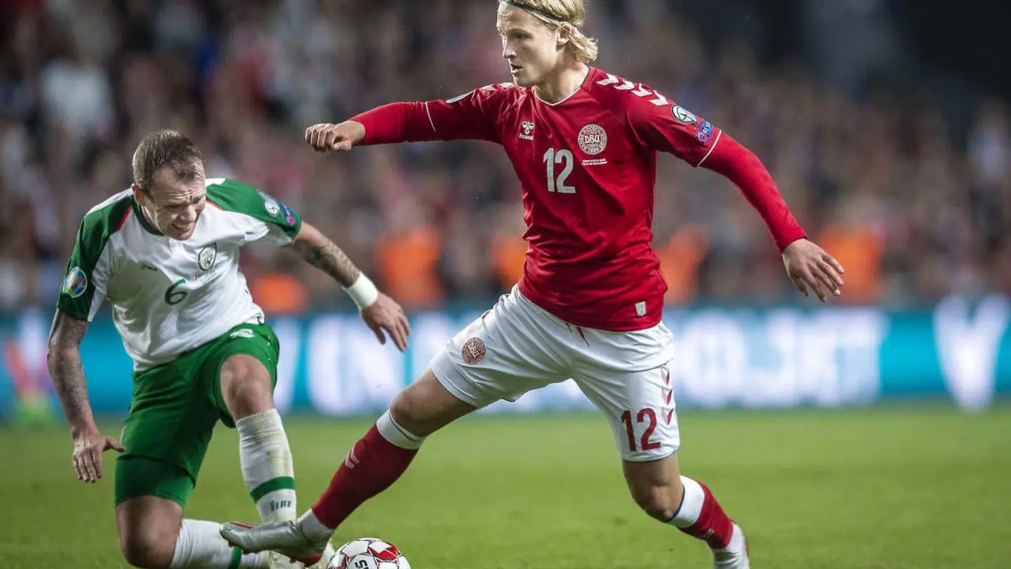Kasper Dolberg har også været fraværende til træning i Nice i denne uge.