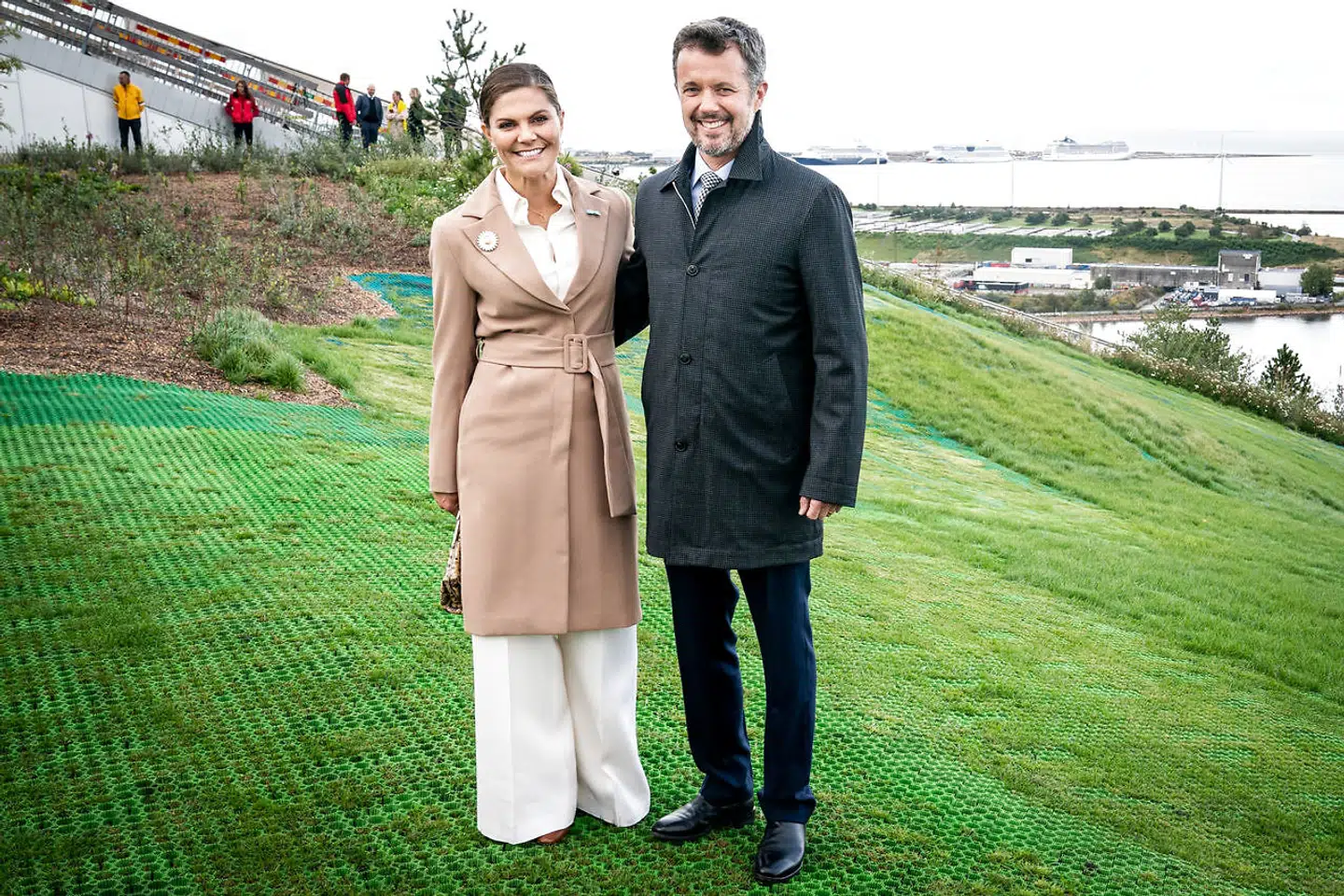 Kronprinsesse Victoria og kronprins Frederik på Amager Bakke i København, onsdag den 18. september 2019.. (Foto: Niels Christian Vilmann/Ritzau Scanpix)