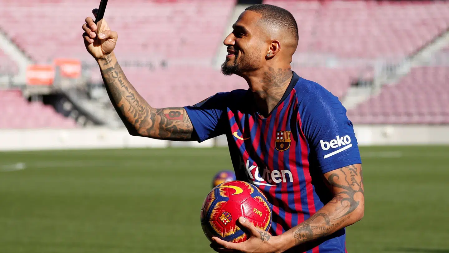 Kevin-Prince Boateng var i sidste sæson på en lejeaftale i Barcelona.