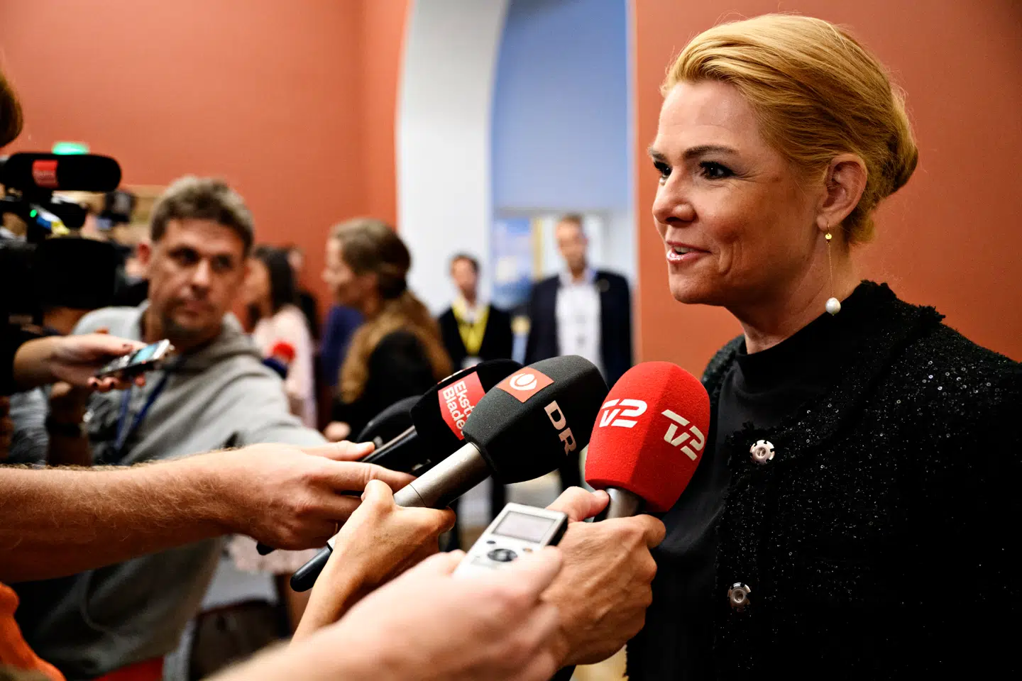 Inger Støjberg (V) ankommer til Venstres gruppemøde på Christiansborg tirsdag den 10. september 2019.. (Foto: Philip Davali/Ritzau Scanpix)