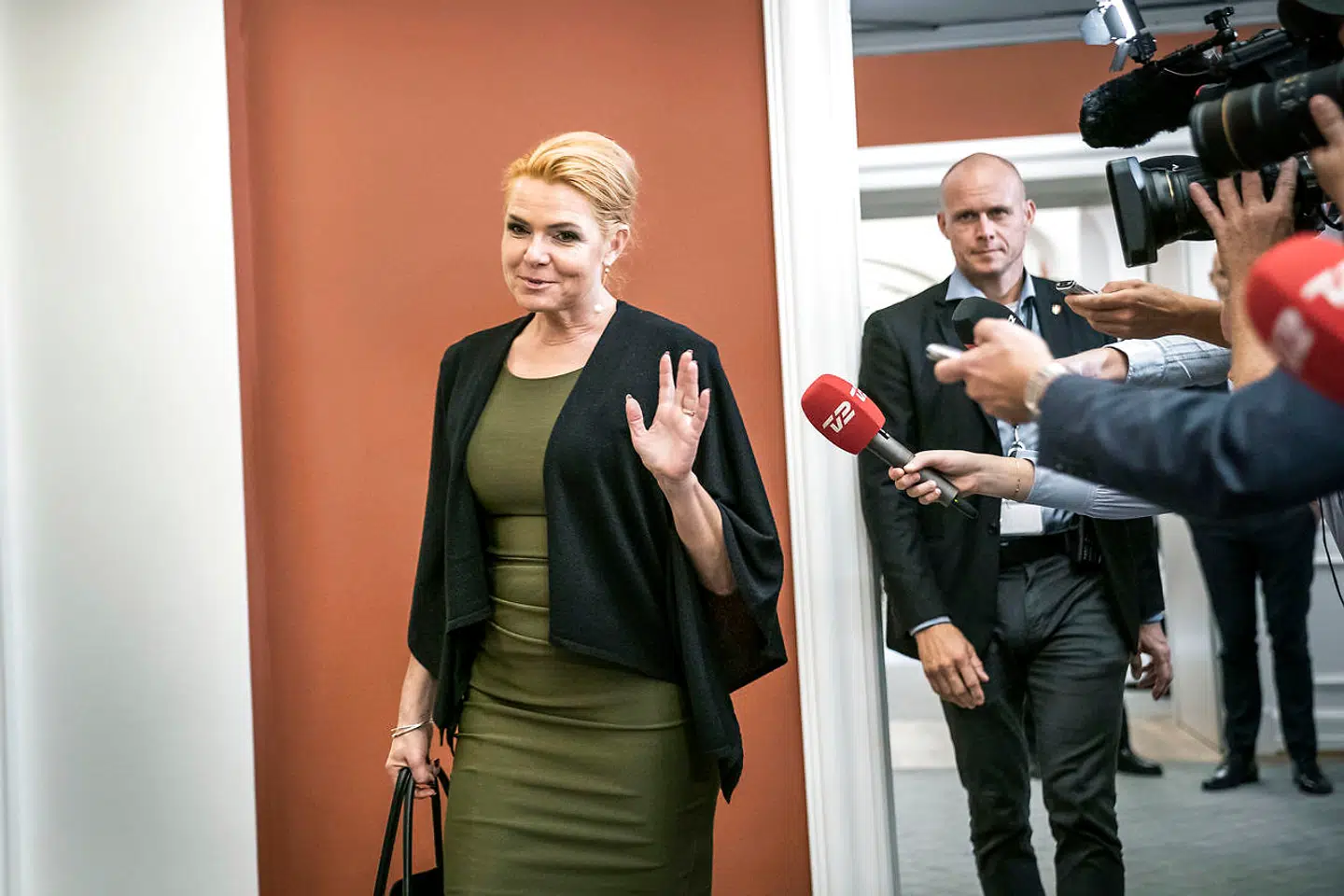 Gruppemøde i Venstre efter Lars Løkke Rasmussen og Kristian Jensen er gået af som formand og næstformand for partiet. Sted: Christiansborg. Inger Støjberg.