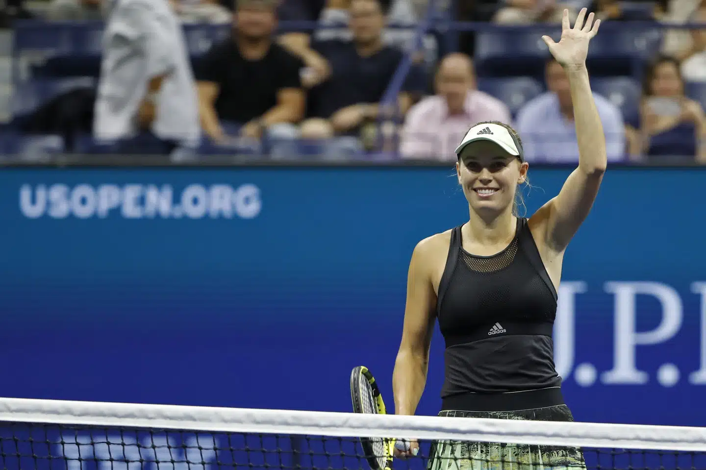 Caroline Wozniacki er vant til at svede på tennisbanen, nu skal hun snart til at svede på skolebænken. (arkivfoto) Geoff Burke/Ritzau Scanpix