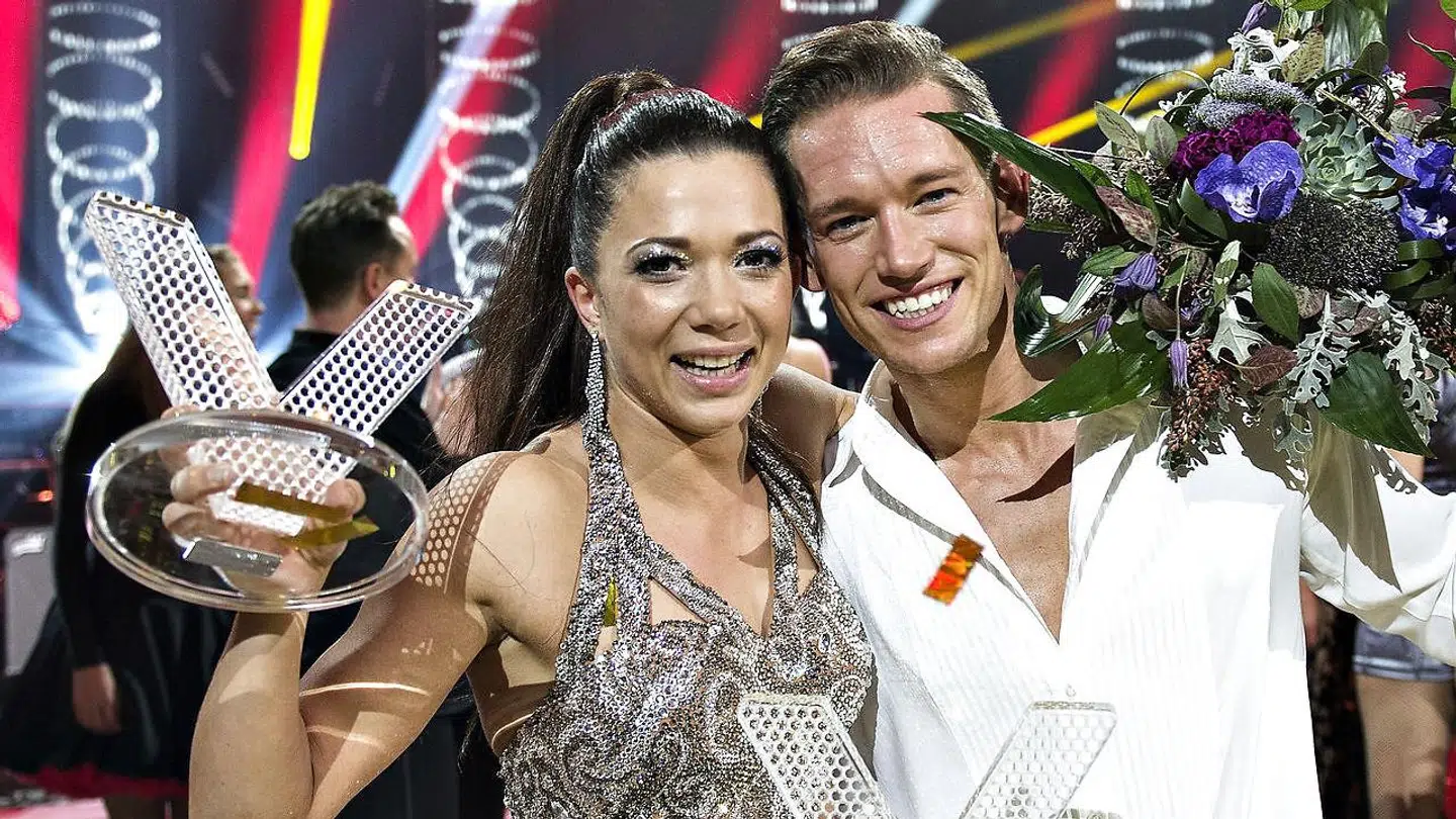 Bokser Sarah Mahfoud da hun vandt 'Vild med dans' i 2016.