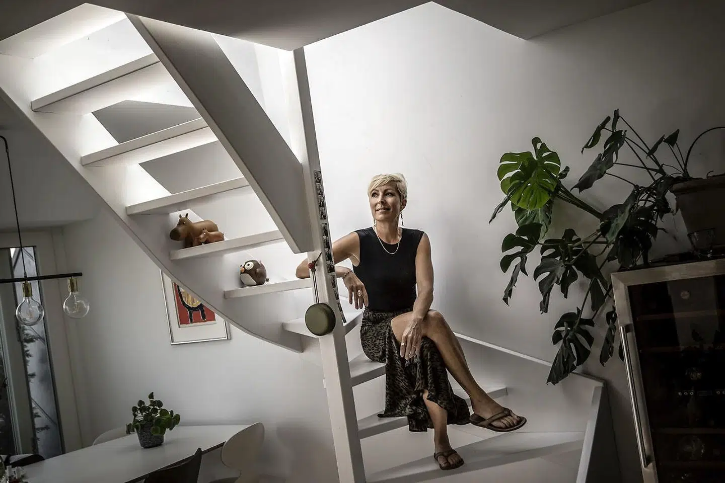 Cecilie Beck i sin nye lejlighed på Vesterbro.
