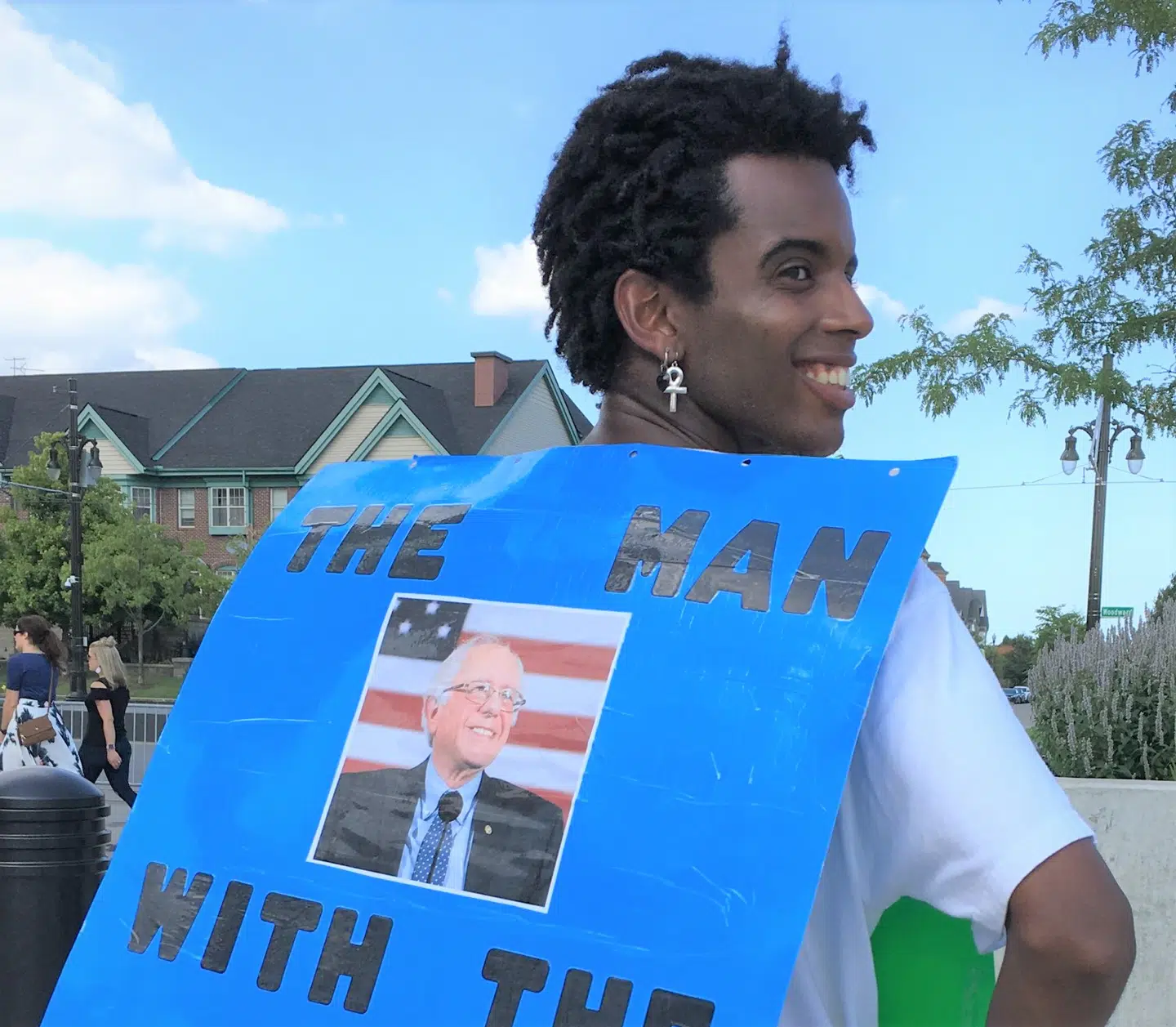 »Det amerikanske valgmandssystem er absurd,« siger Bernie Sanders-supporter Jeremy Sawyer.