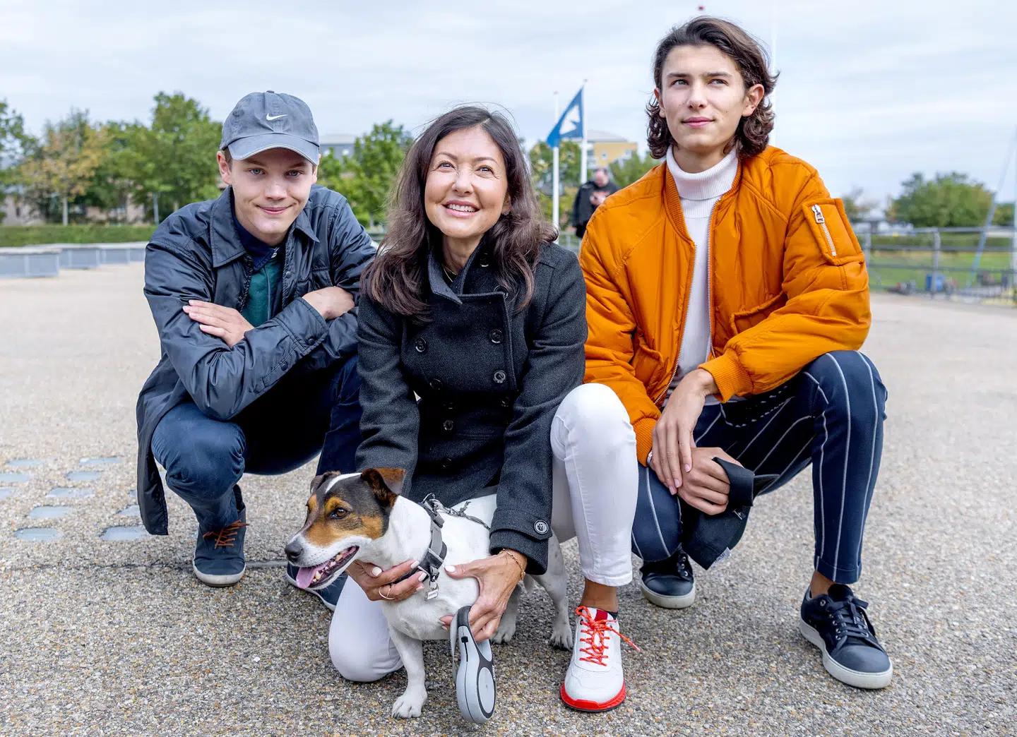 Også familiens hund 'Baily' var med ved søndagens begivenhed.