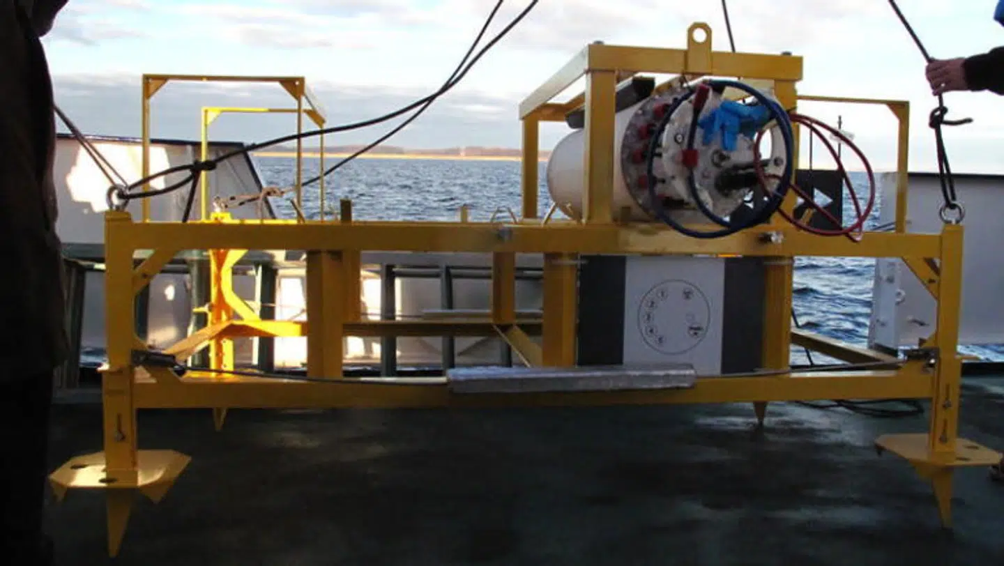 Sådan ser en af delene af den forsvundne station ud.